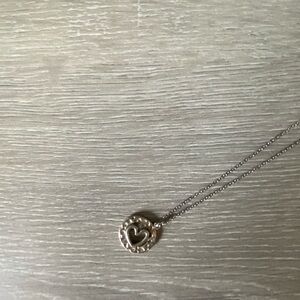 Silver heart necklace